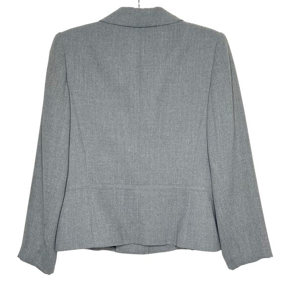 AMANDA SMITH Petite 2 Piece Suit Formal Suit Jacket & Suit Pant lGray Size 10P - Picture 5 of 10